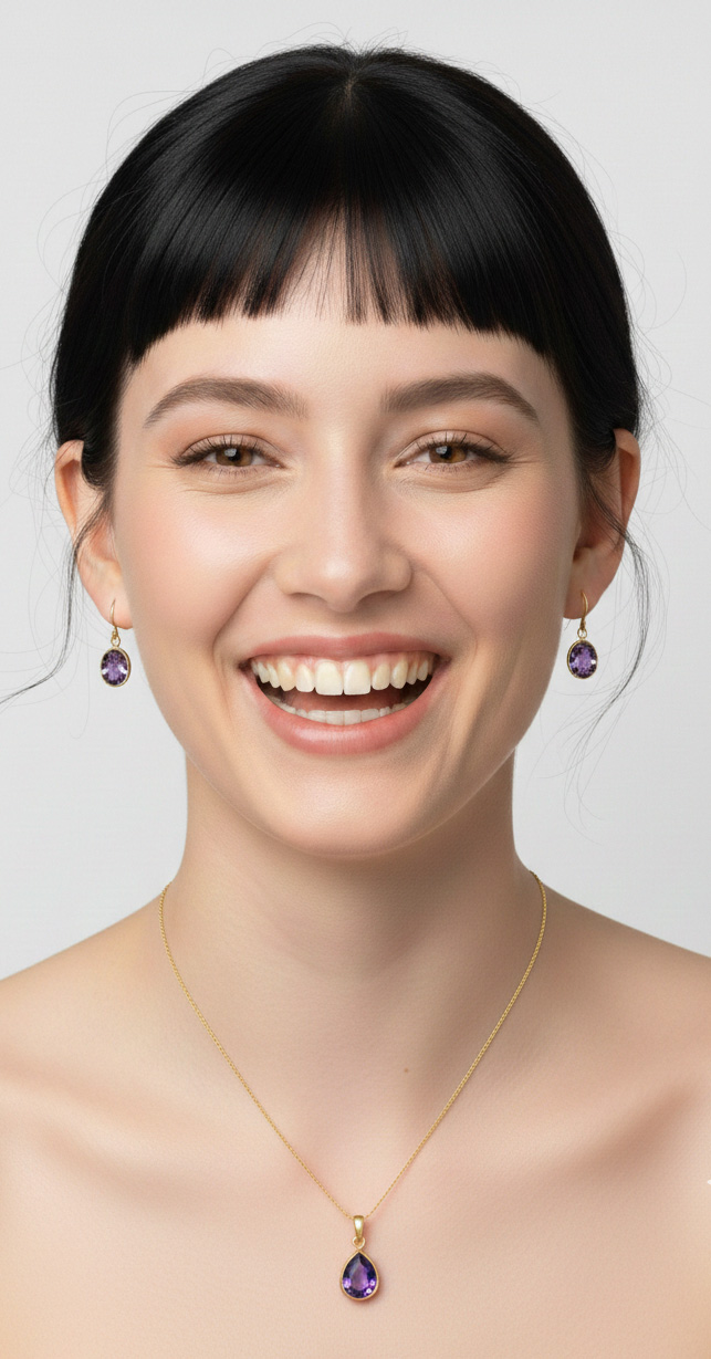 Colgante-amatista-plata-y-oro-silverboat.es