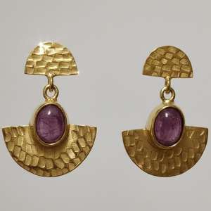 pendientes-egipcios-rubi-estrellado-oro-silverboat