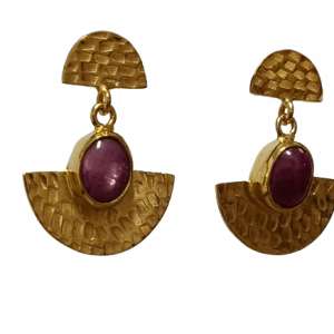 pendientes-egipcios-rubi-estrellado-2-oro-silverboat.es