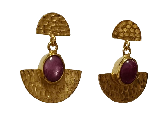 pendientes-egipcios-rubi-estrellado-2-oro-silverboat.es